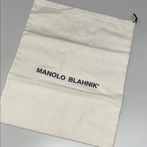 Manolo Blahnik Cream Shoe Dust / Bag
